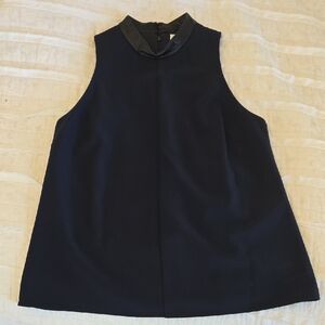 Amanda Uprichard Midnight Sleeveless Blouse